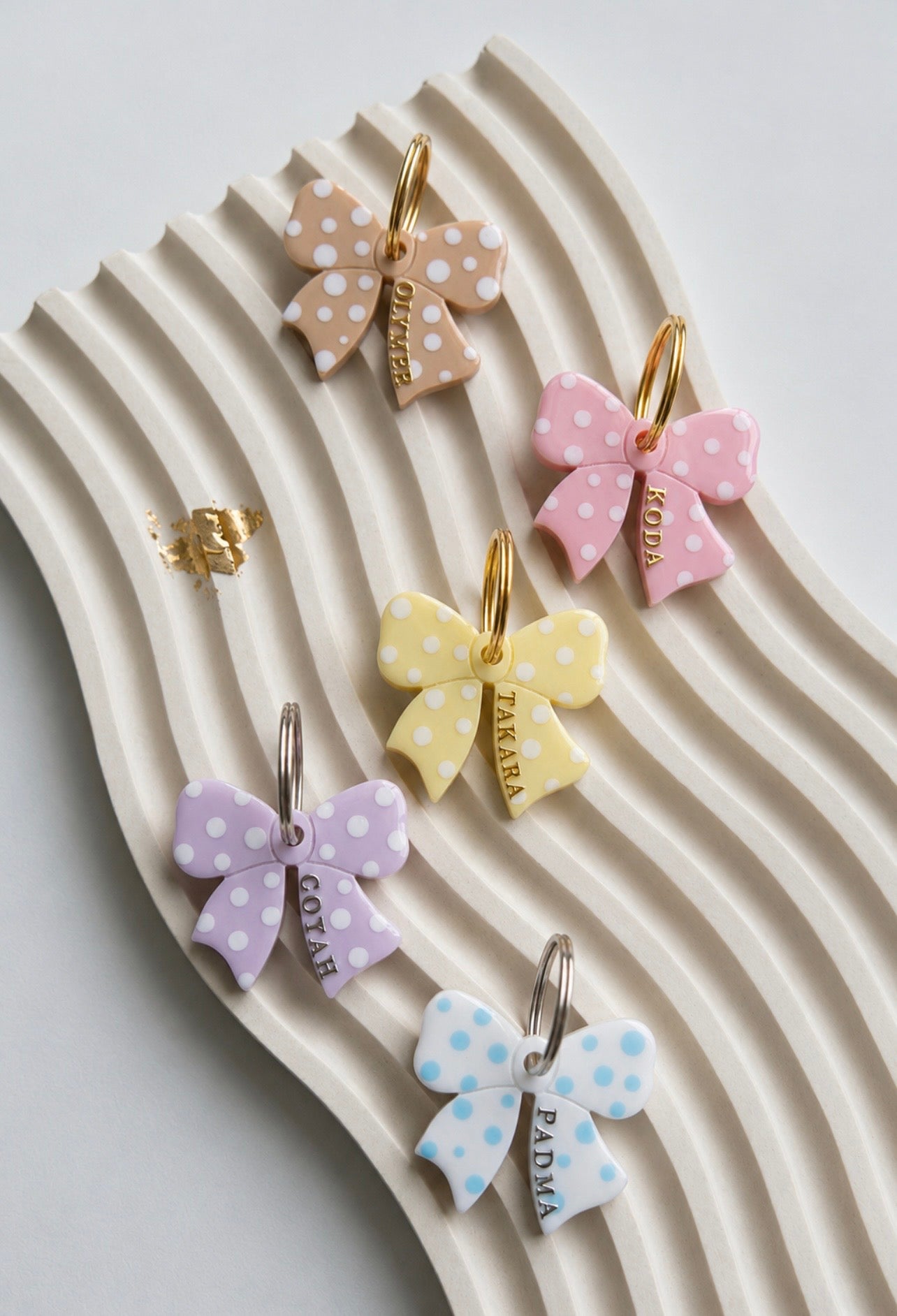 Déclinaison du modèle "Dot & Bow" - Beige