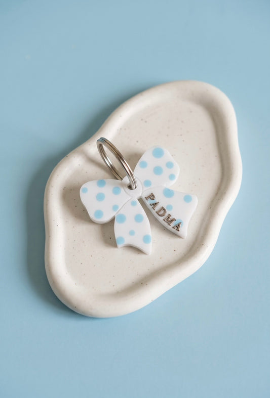 Déclinaison du modèle "Dot & Bow" - Bleu