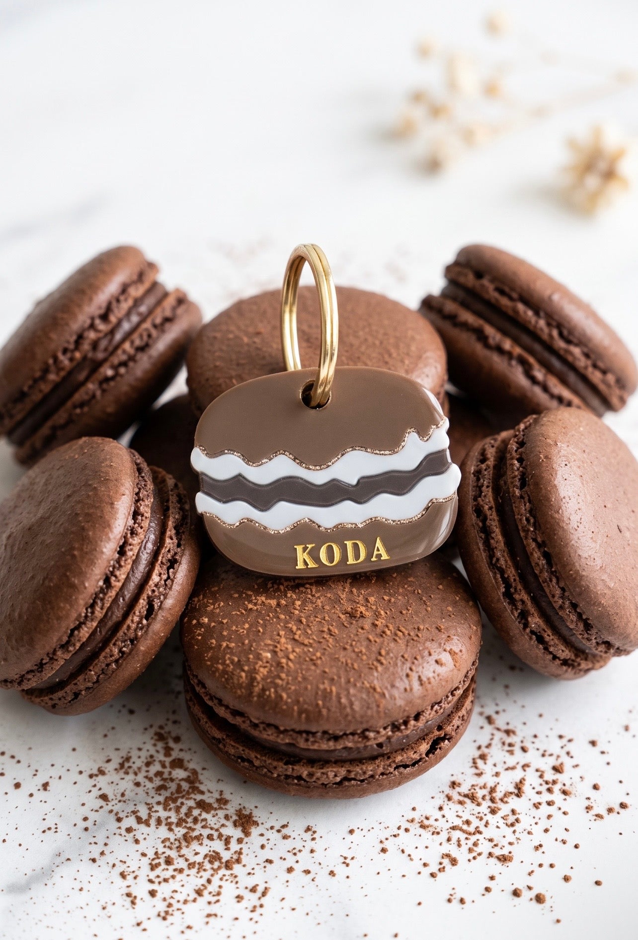 Déclinaison du modèle « Le Macaron » - Chocolat intense