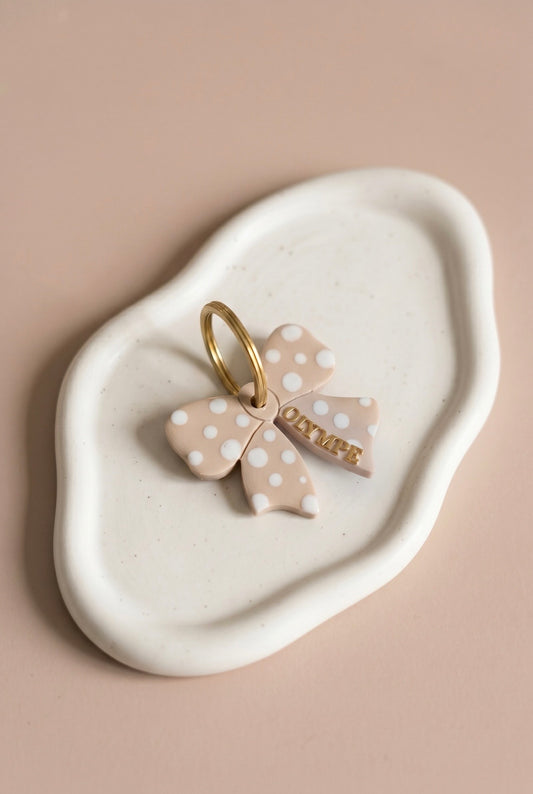 Déclinaison du modèle "Dot & Bow" - Beige