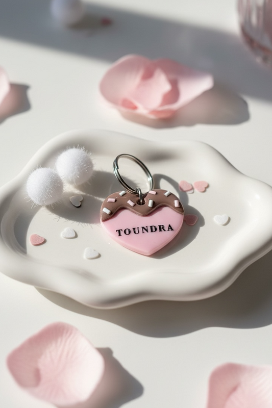 Déclinaison du modèle « Cœur gourmand » - Rose