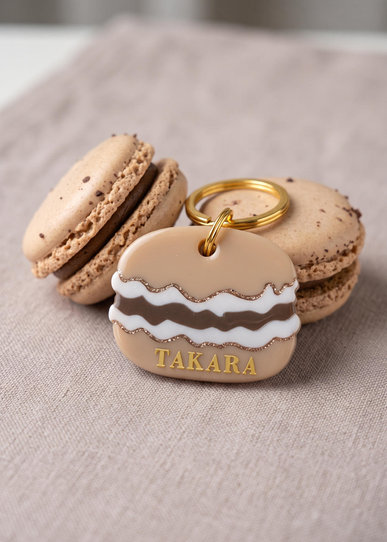 Déclinaison du modèle « Le Macaron » - Vanille chocolat