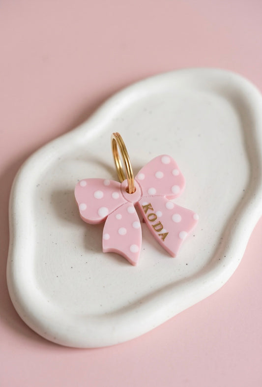 Déclinaison du modèle "Dot & Bow" - Rose