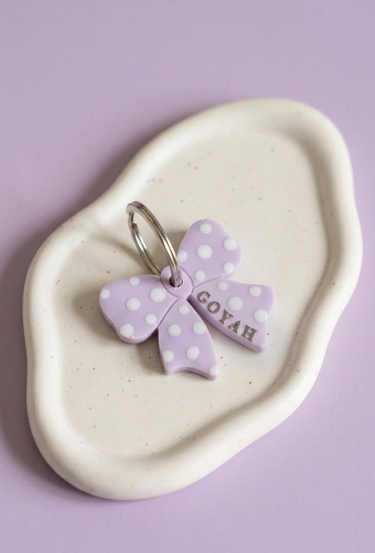Déclinaison du modèle "Dot & Bow" - Lilas