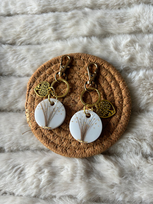 PORTE CLÉ ARBRE DE VIE - POILS D’ANIMAUX