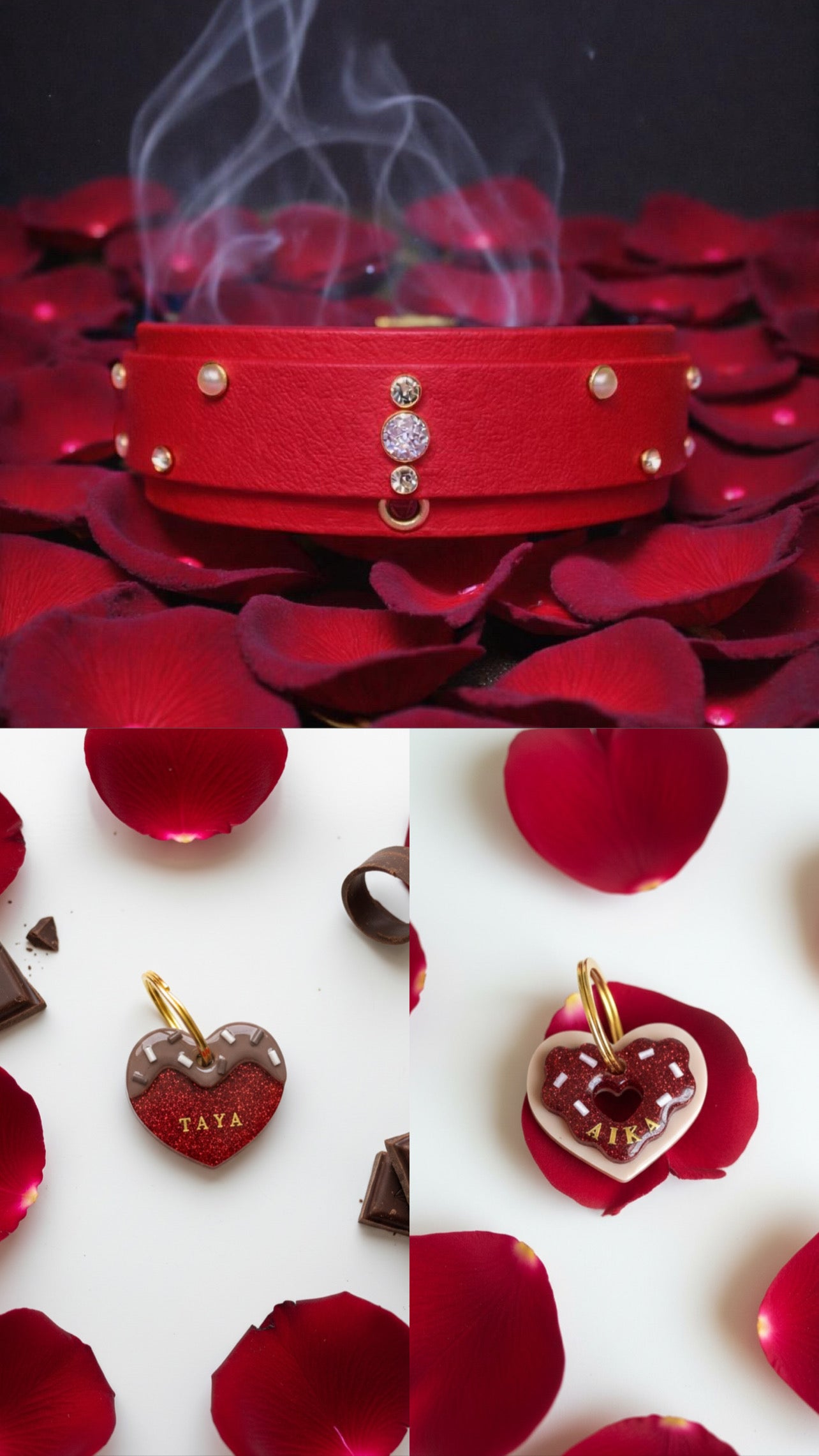 Déclinaison du modèle « Coeur Donut » - Rouge