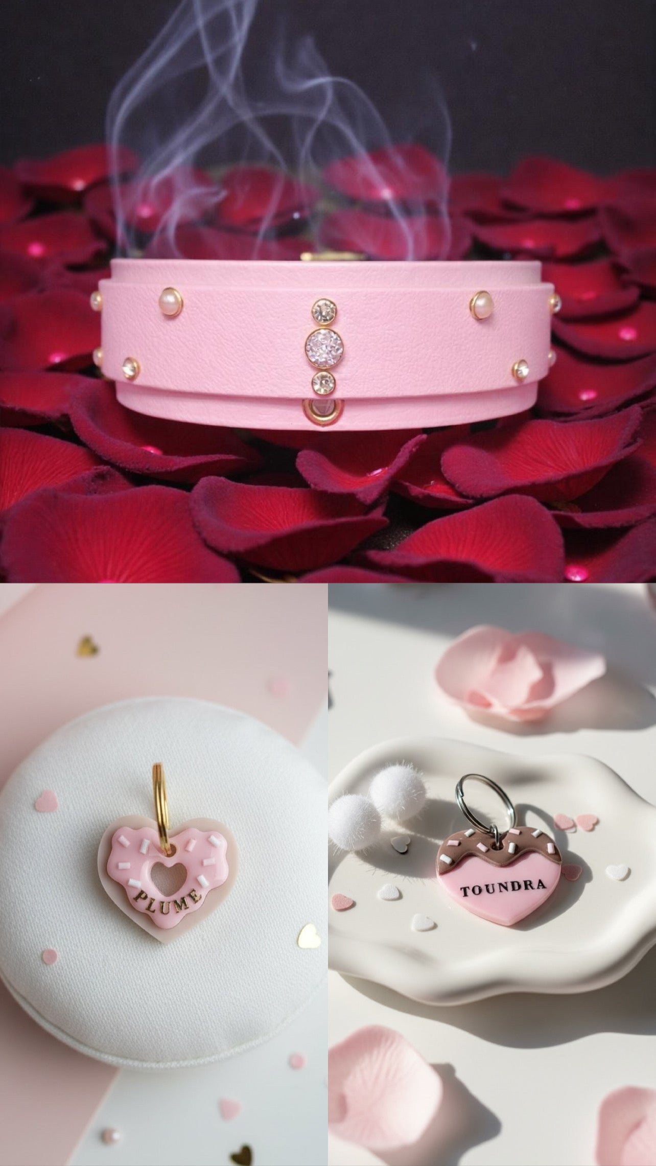 Déclinaison du modèle « Coeur Donut » - Rose