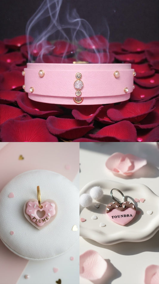 Déclinaison du modèle « Cœur gourmand » - Rose